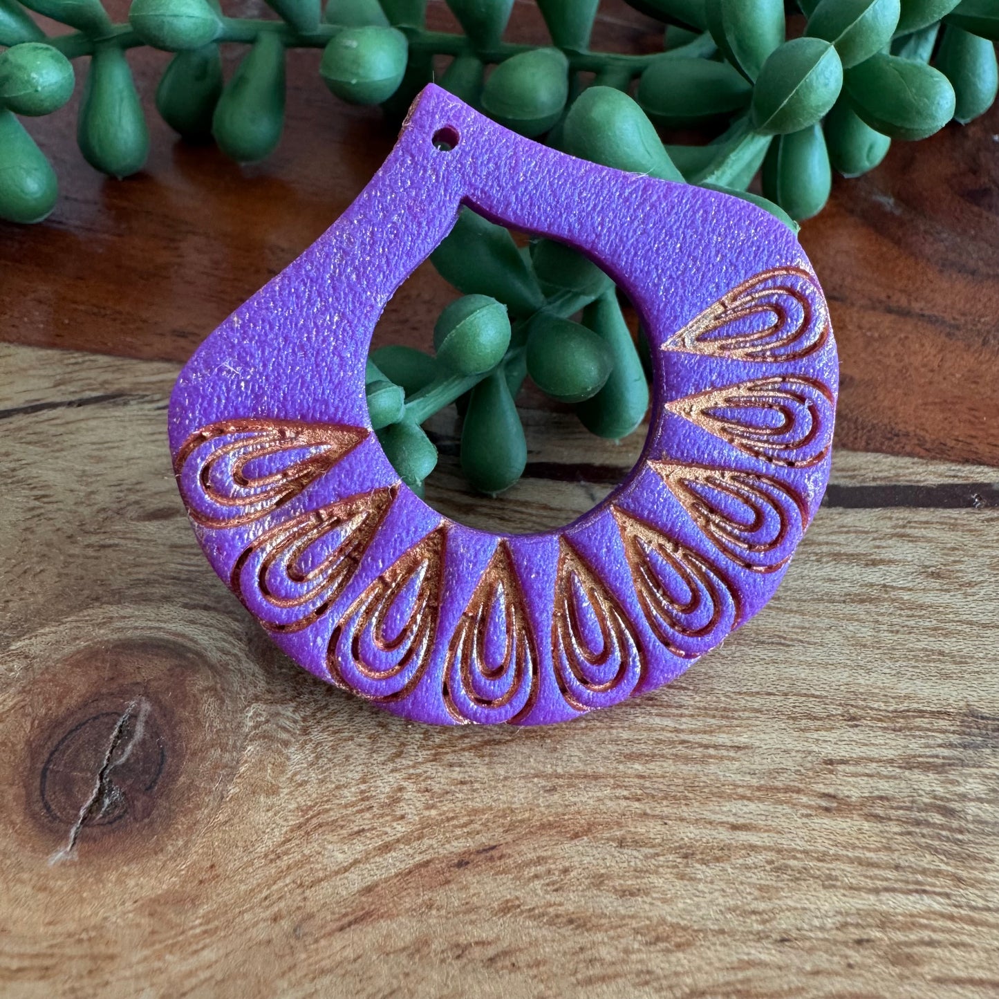 Purple Drop Pendant