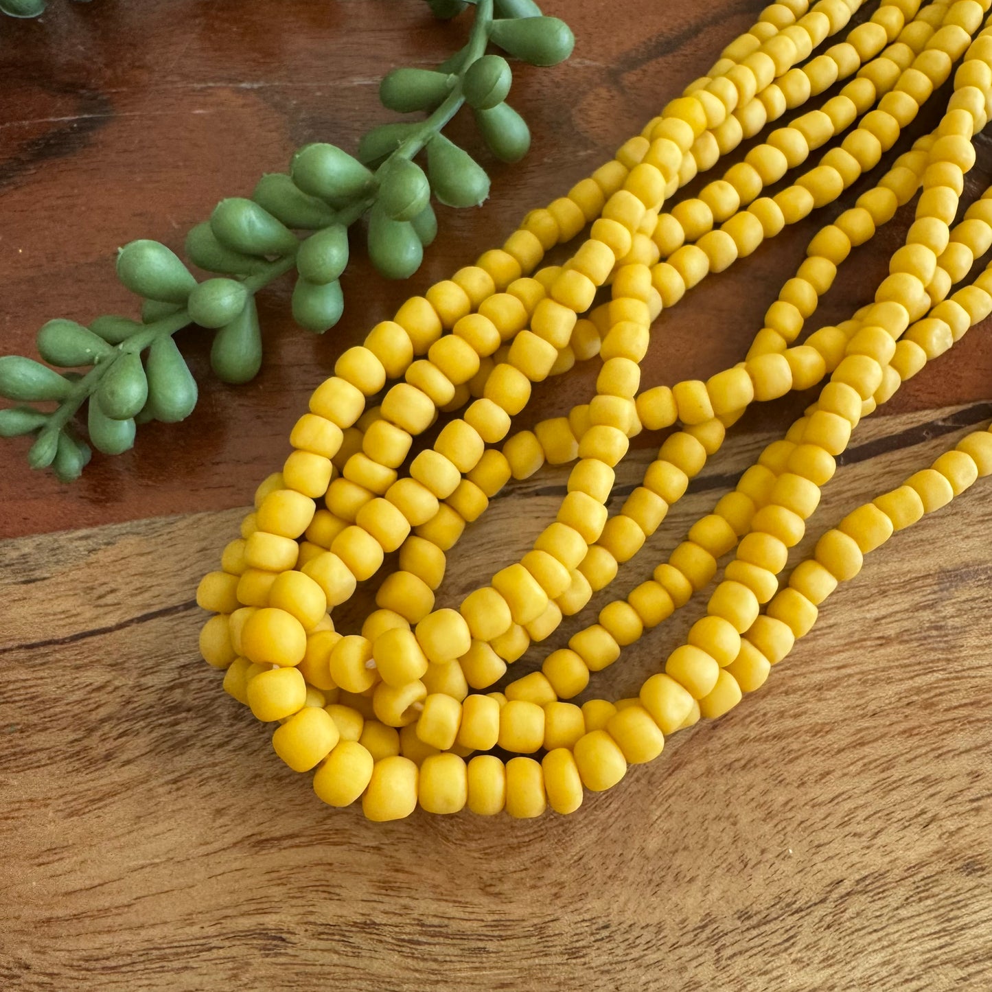 Yellow Java Gooseberry Beads
