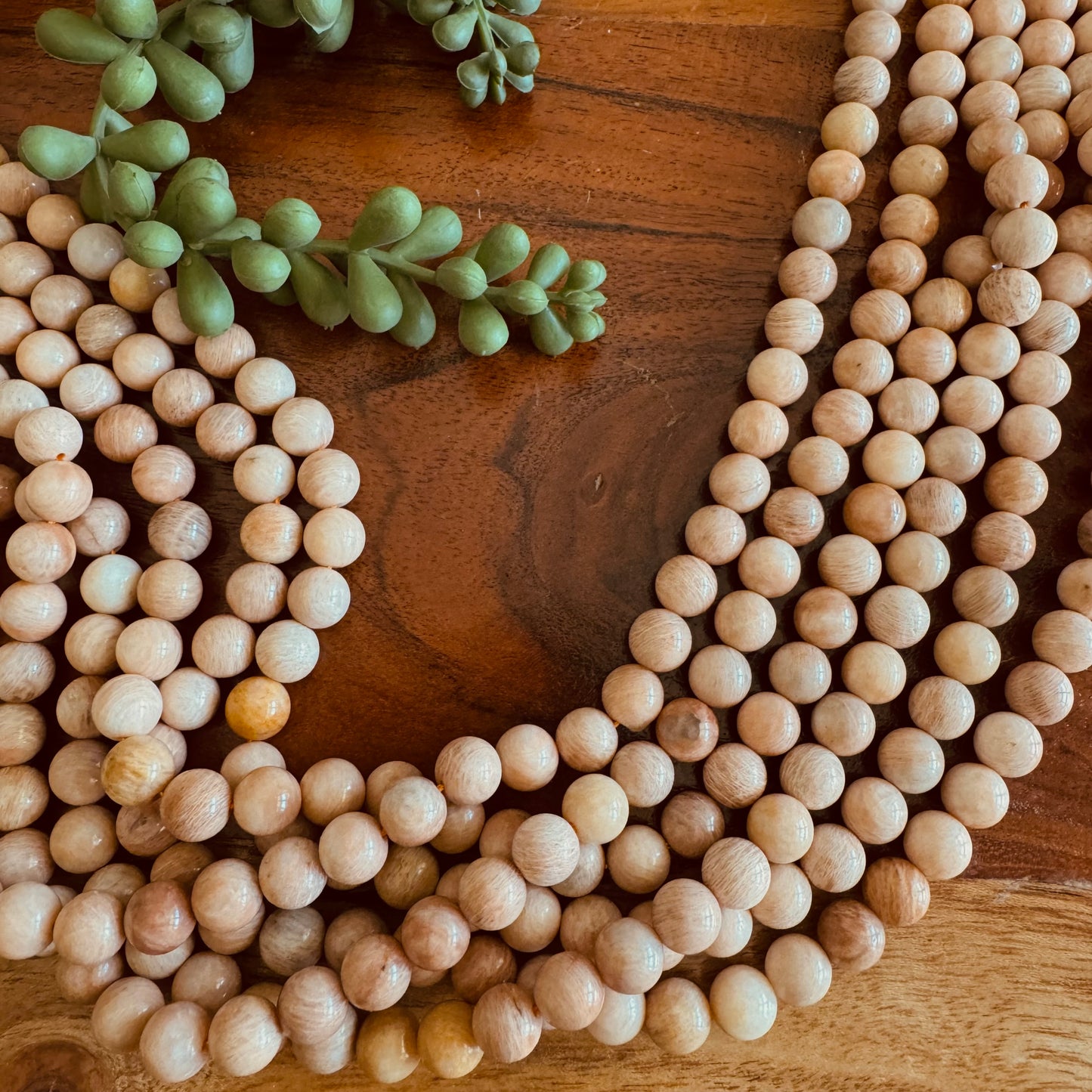 Peach Moonstone Rounds 8mm