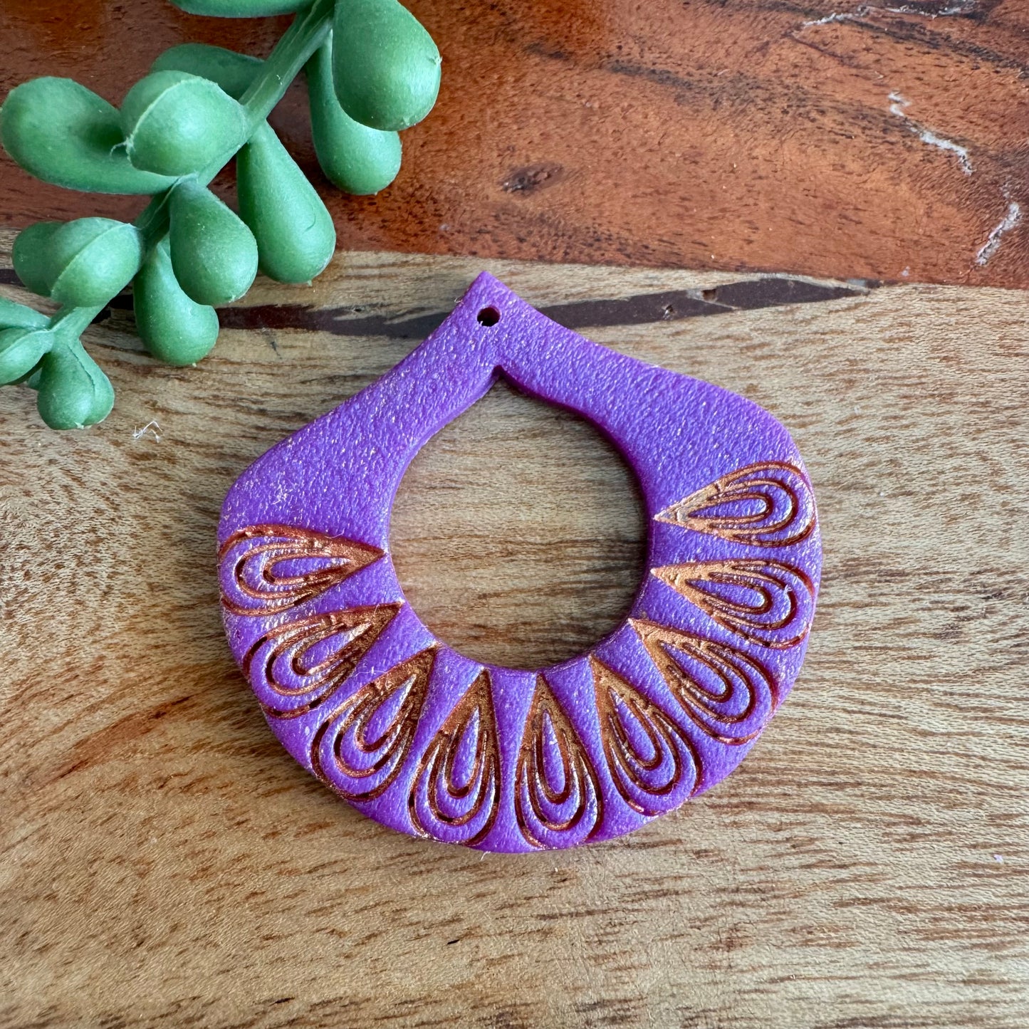 Purple Drop Pendant