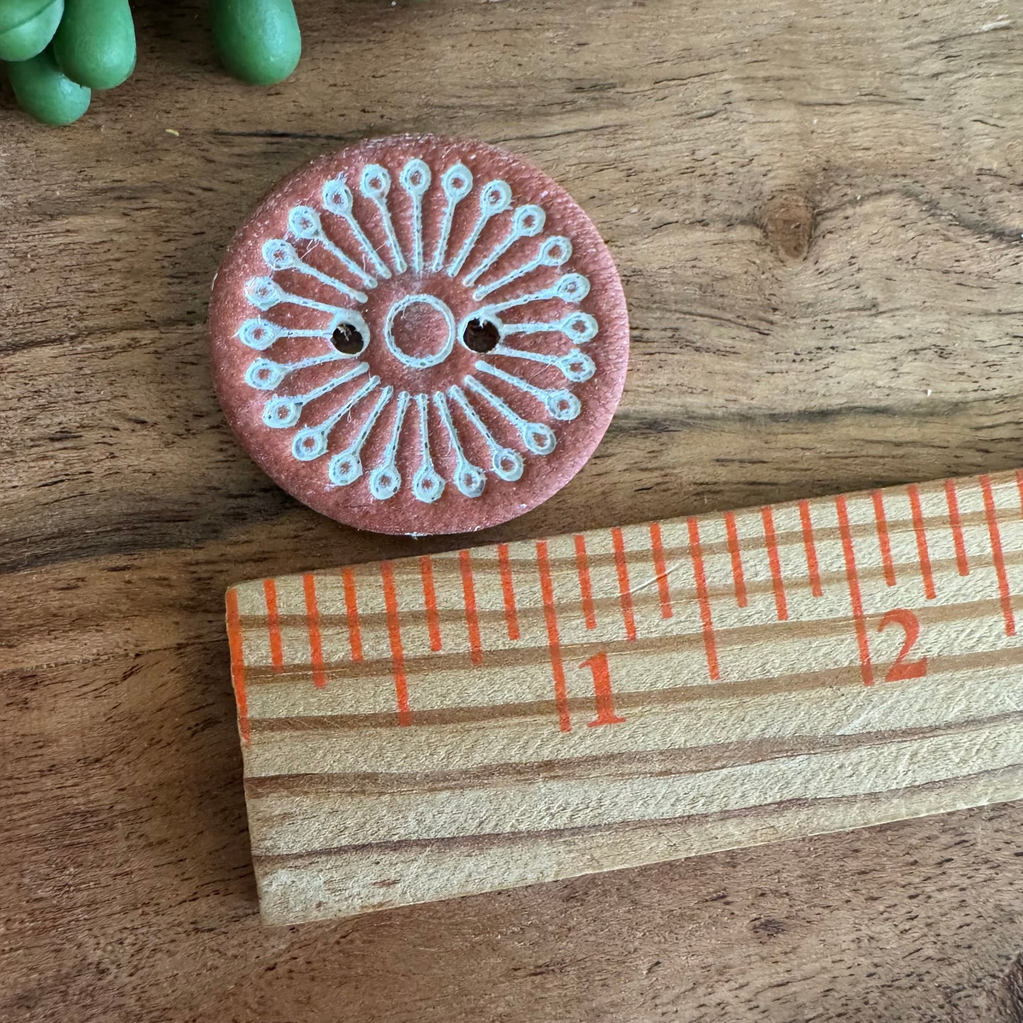 Terracotta Button (Faux)