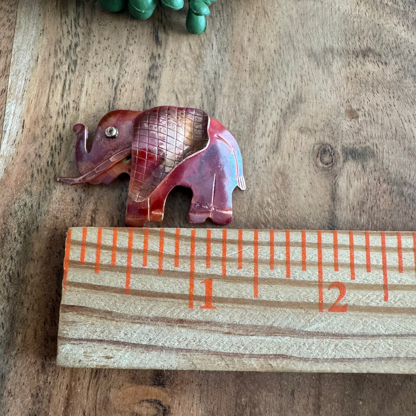 Copper Elephant Pendant by Patricia Healey PH04