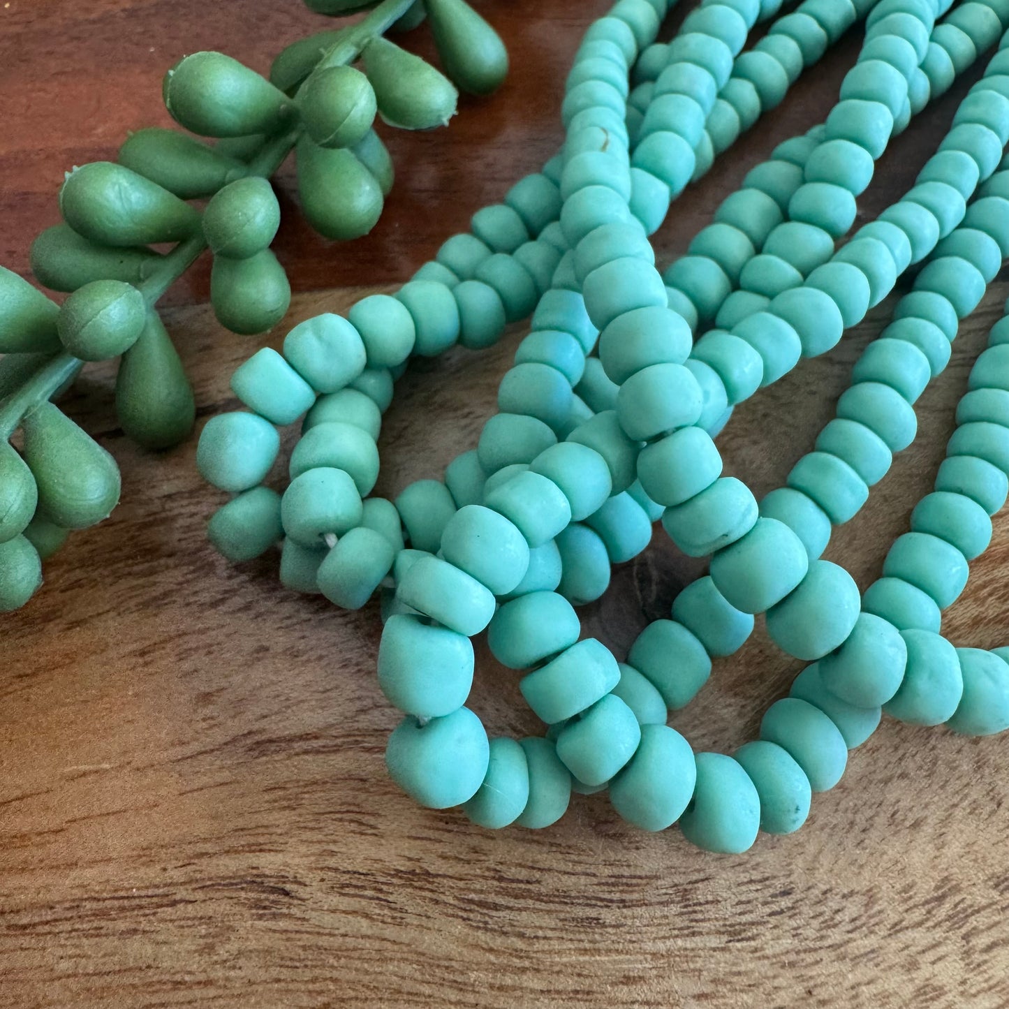 Aqua-Green Java Gooseberry Beads