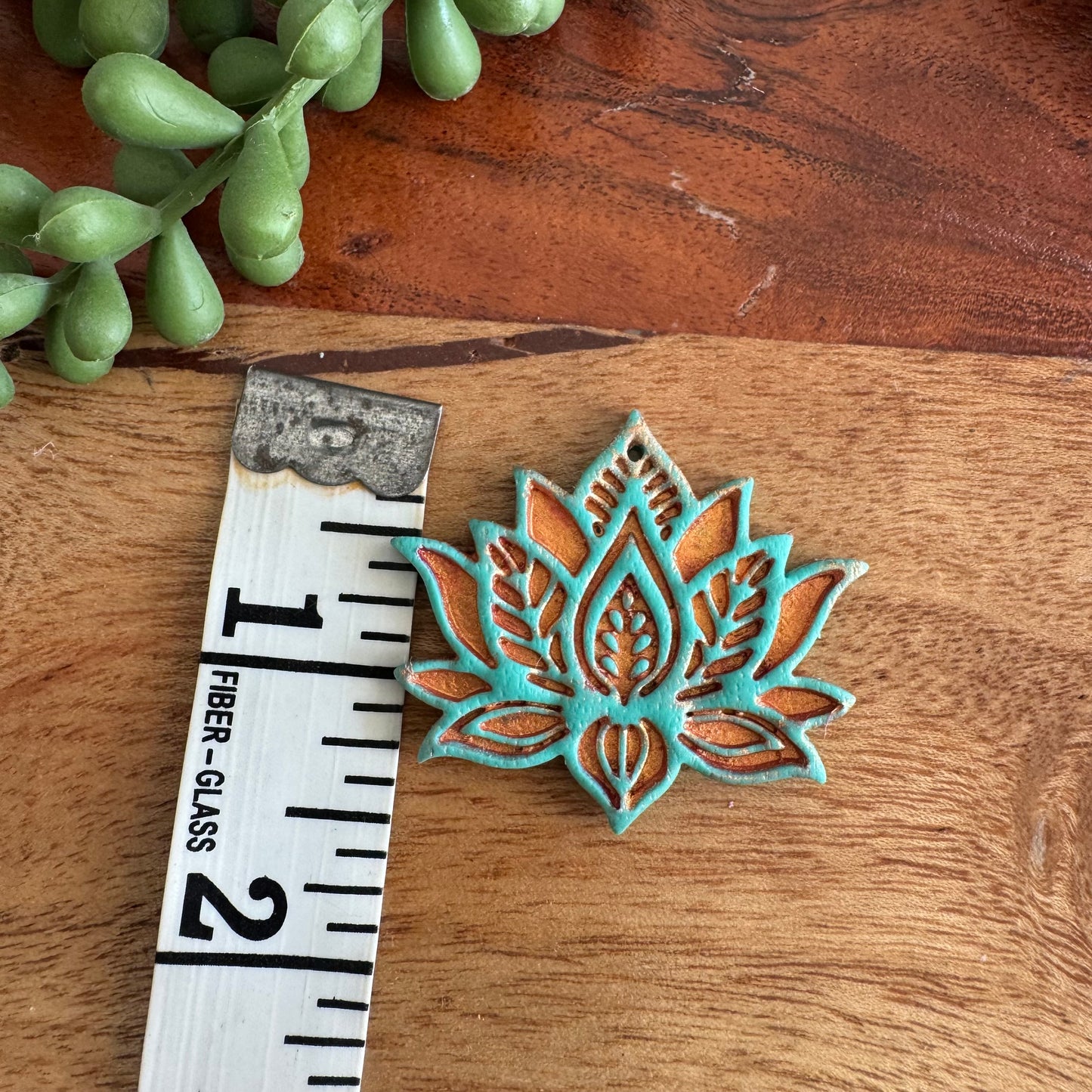 Turquoise Lotus Pendant