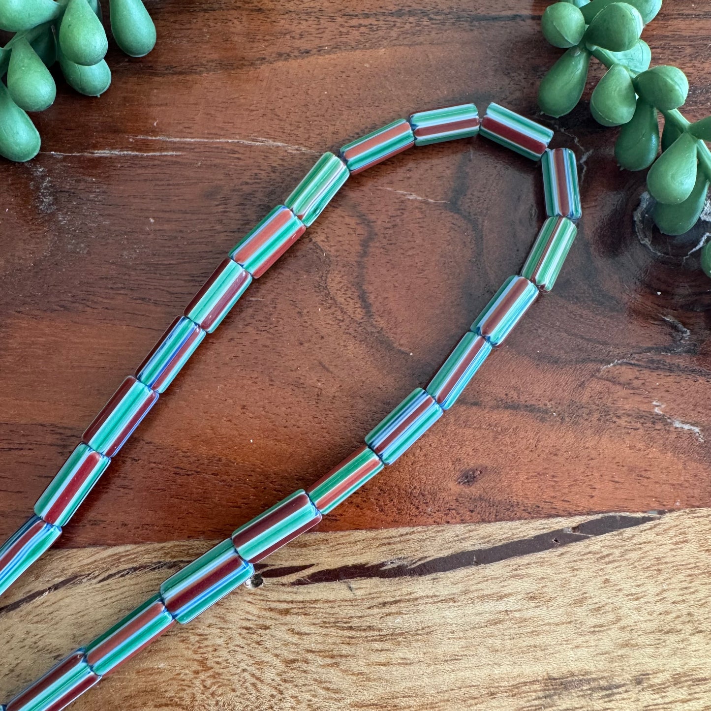 Striped Glass Beads (India)