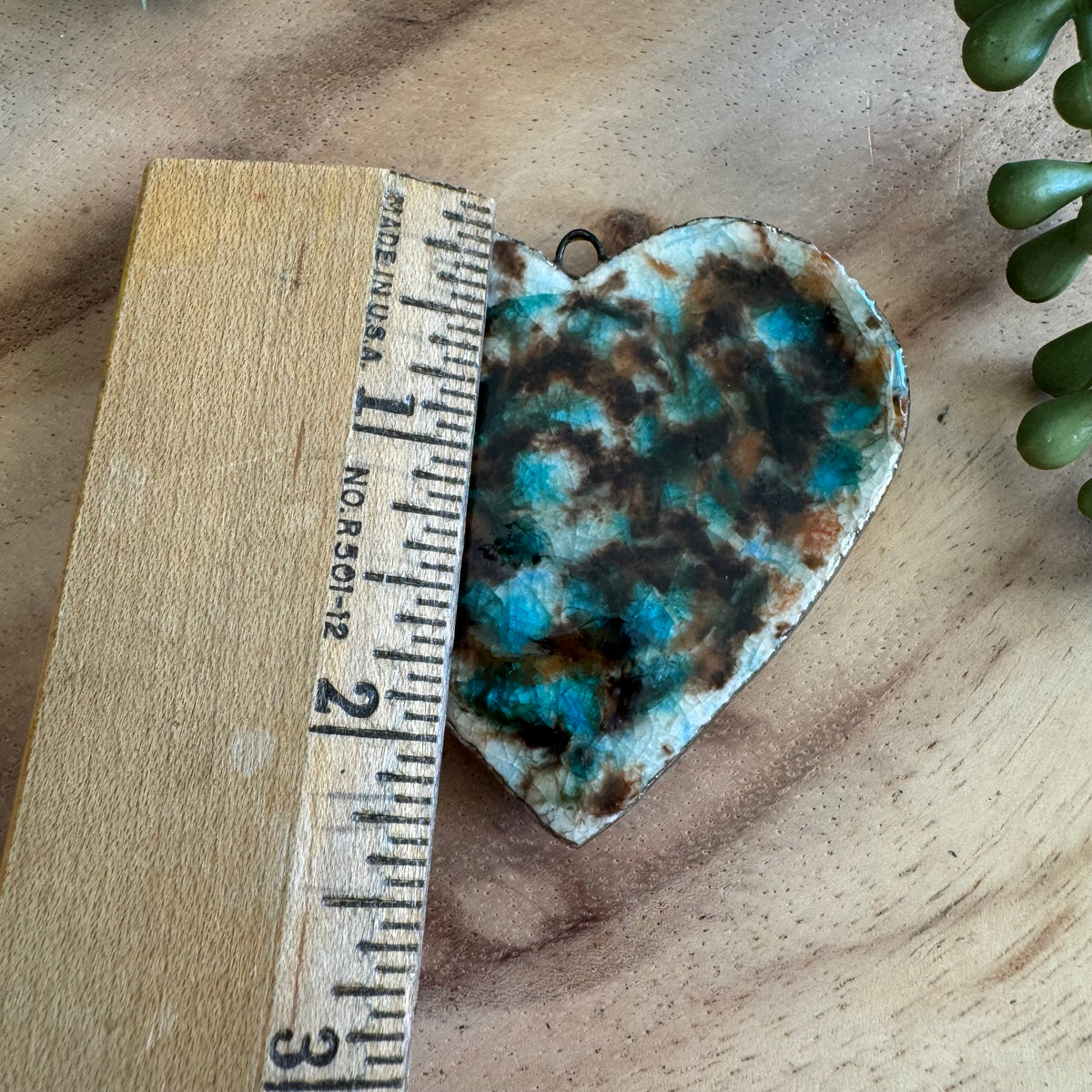 Artisan Ceramic Heart Pendant by Molly Perry MP02
