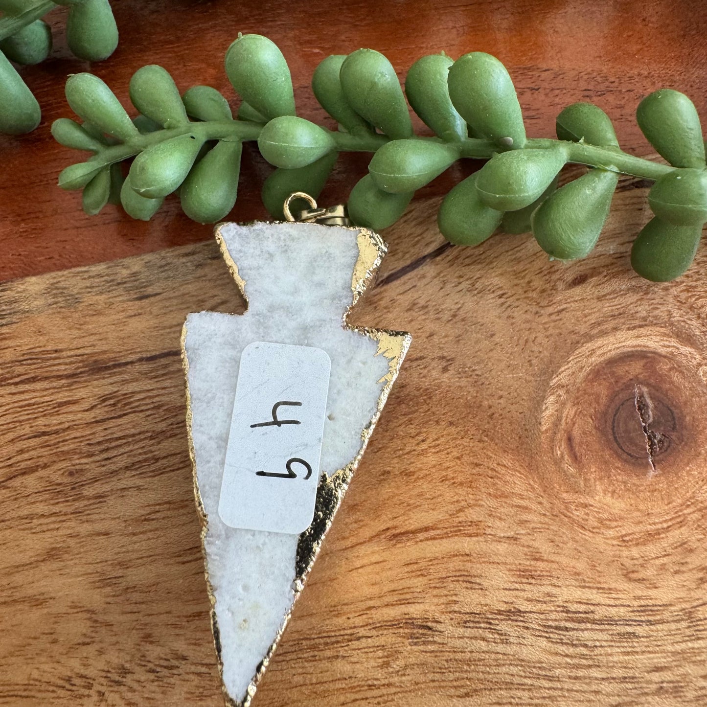 Druzy Arrow Pendant