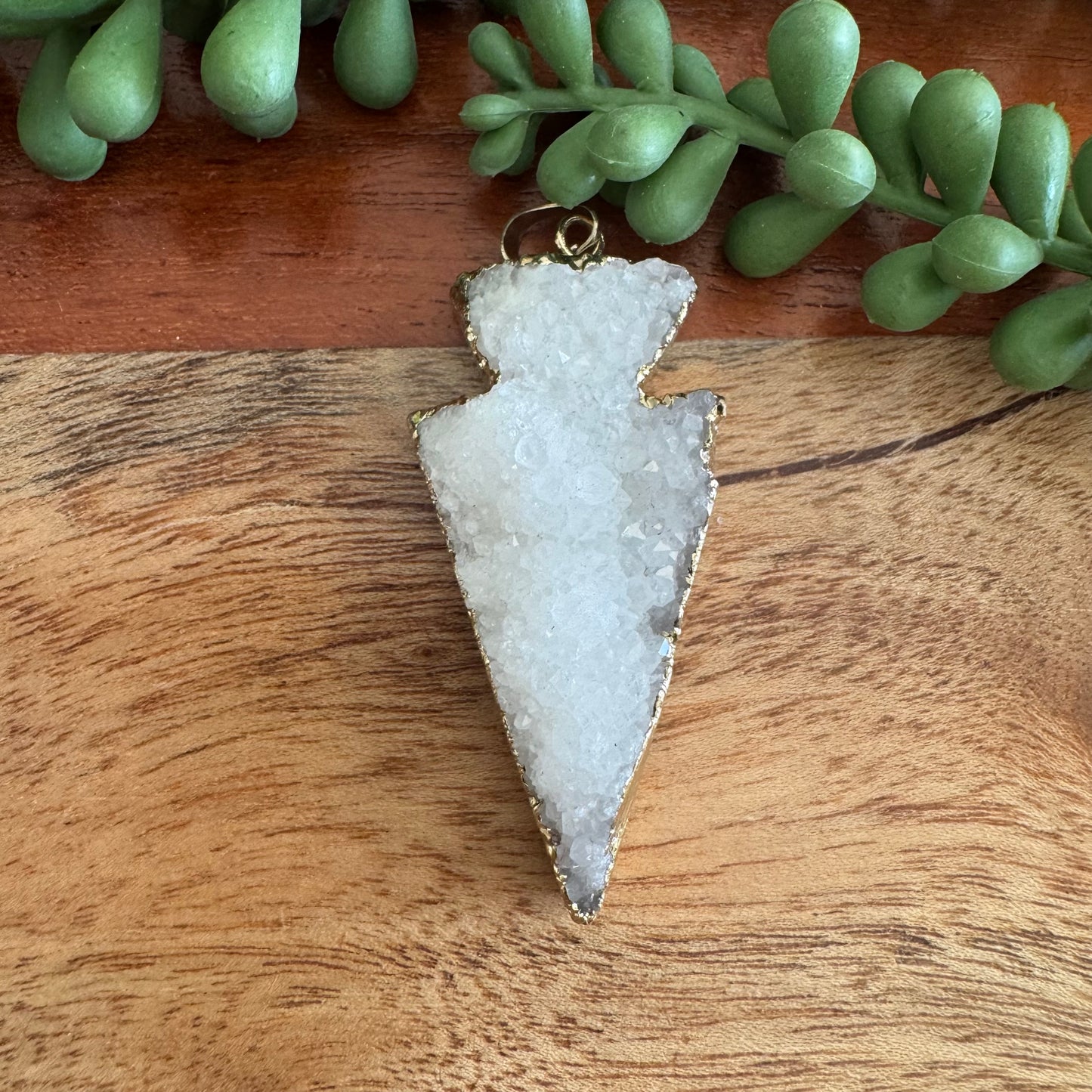Druzy Arrow Pendant