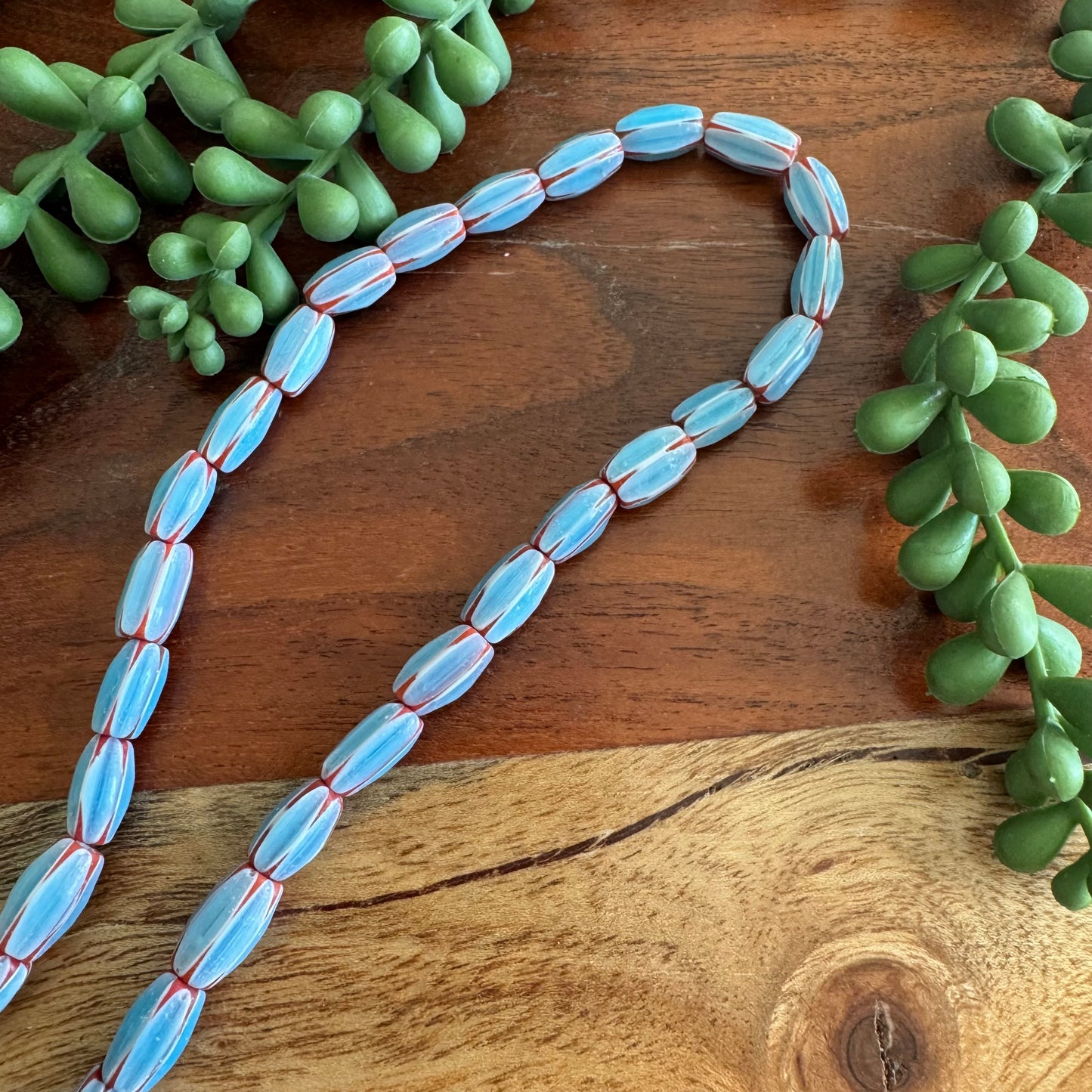 Chevron Glass Beads (India) CV03