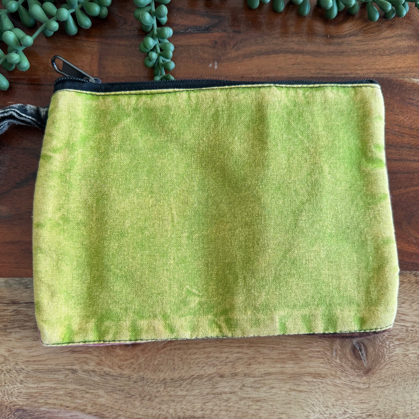 Distressed Zipper Wristlet