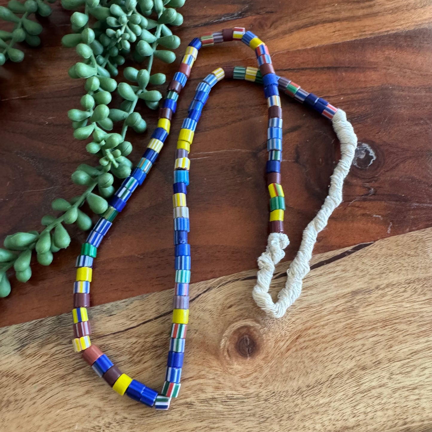 Mixed Chevron Glass Beads 22 Inches (India) #3