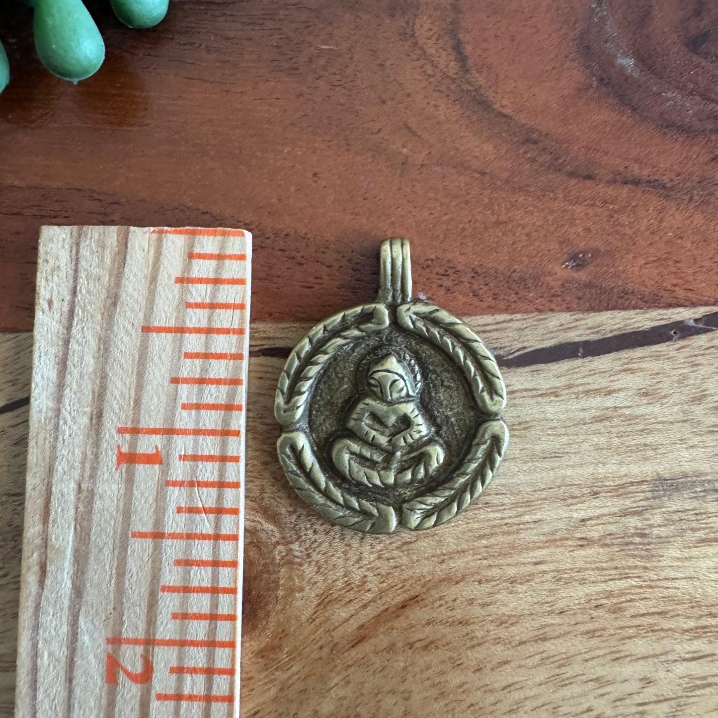 Sitting Buddha Brass Pendant