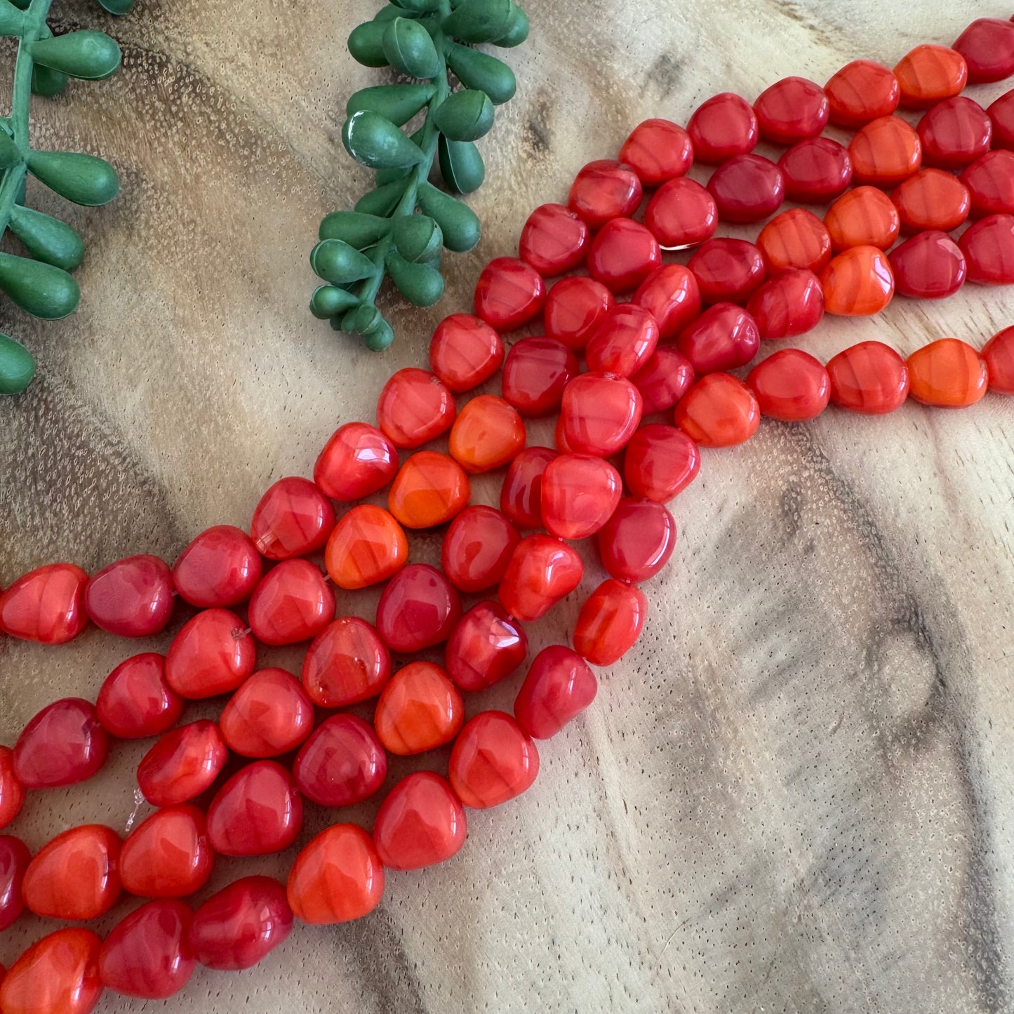 Vintage Czech Glass Beads – 10x11 mm – 8 Inch Strand CZ04