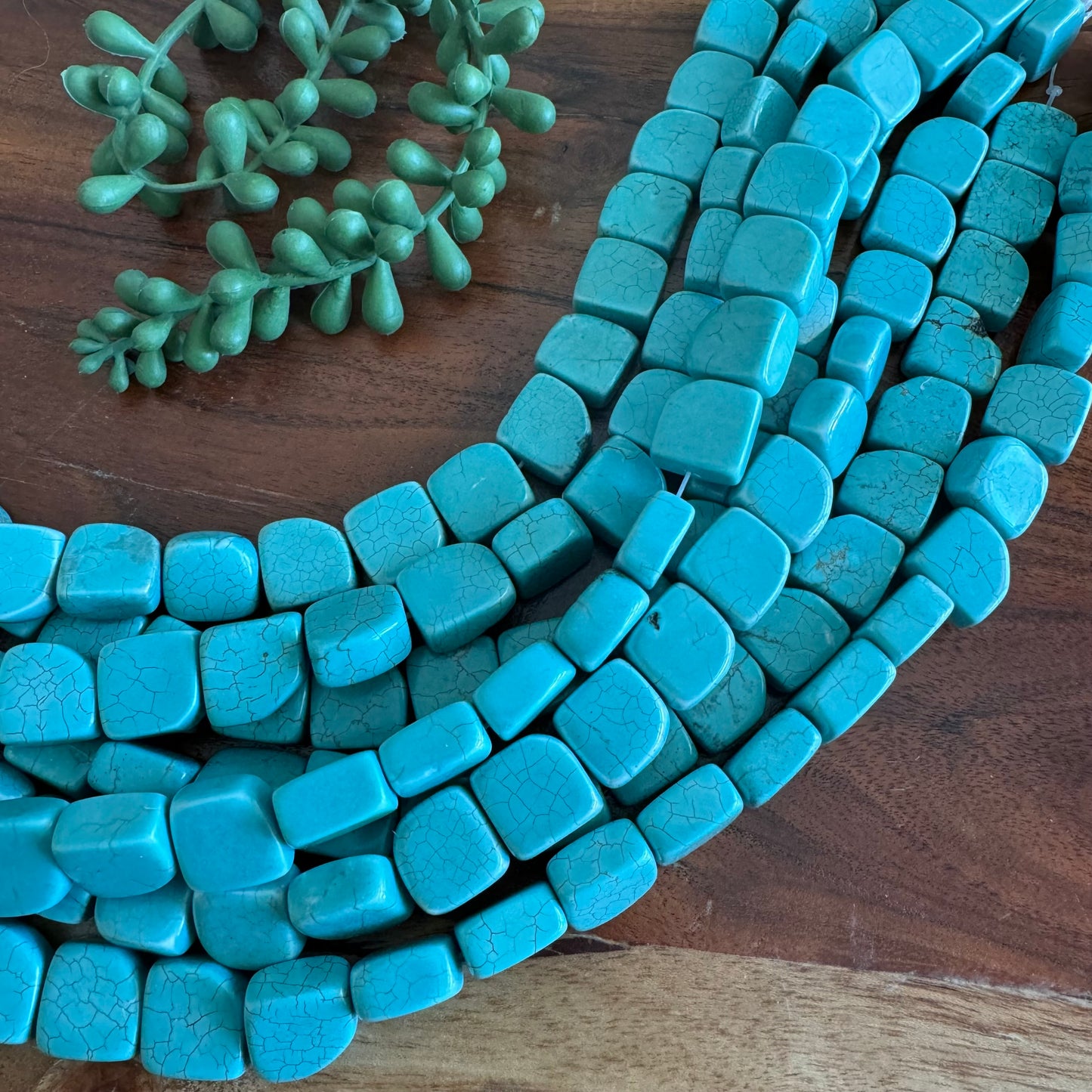 Dyed Turquoise Magnesite Chunks