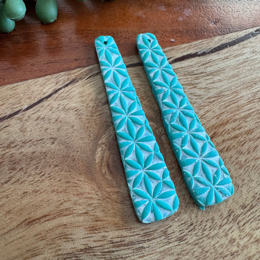 Turquoise Long Drop Pair