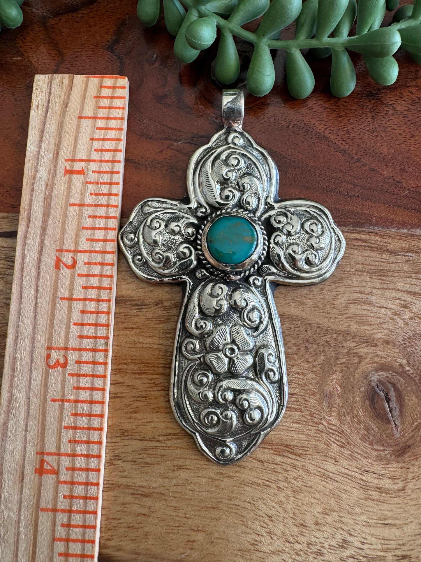 Turquoise Cross Pendant