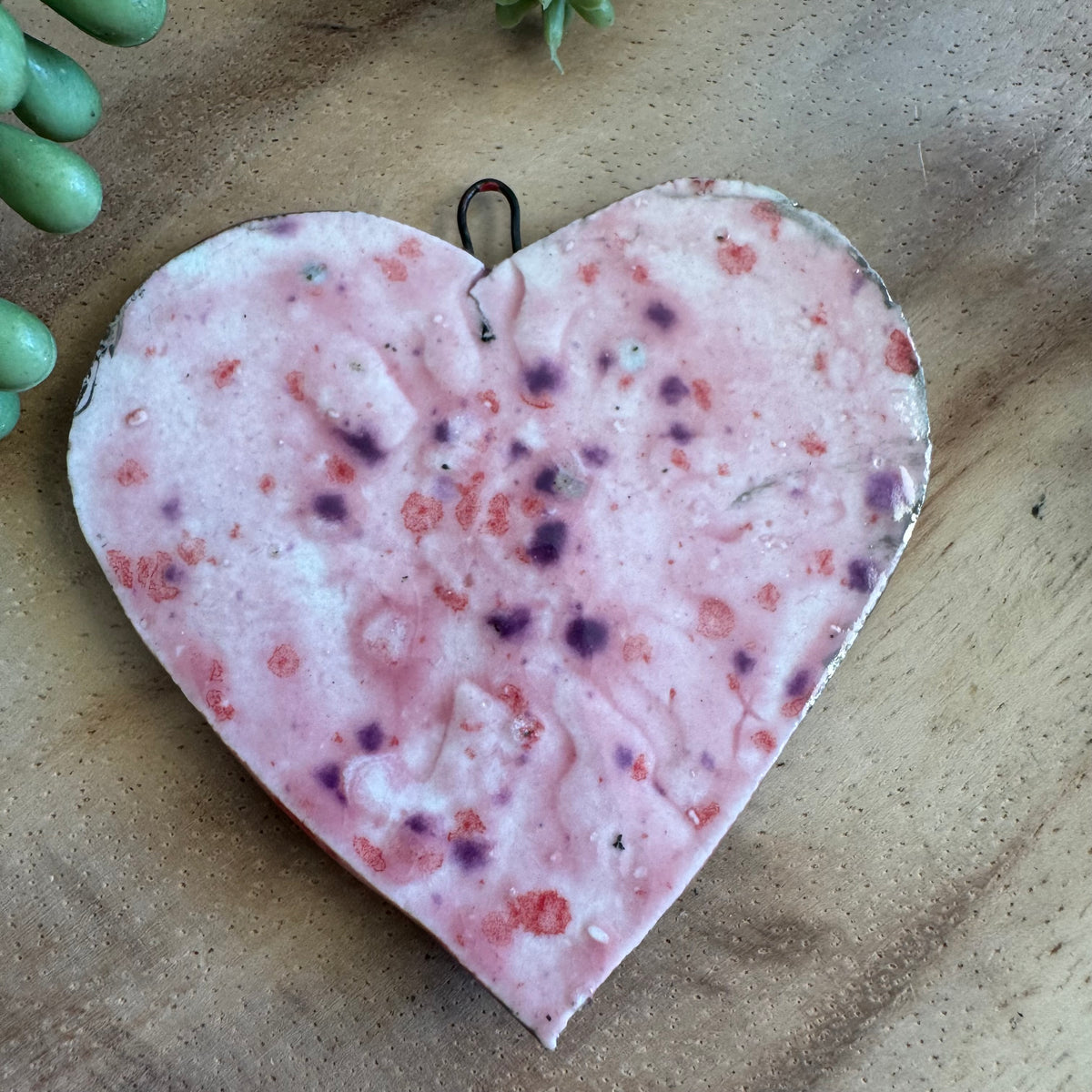 Artisan Ceramic Heart Pendant by Molly Perry MP01