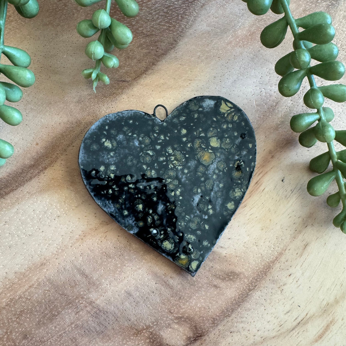 Artisan Ceramic Heart Pendant by Molly Perry MP04