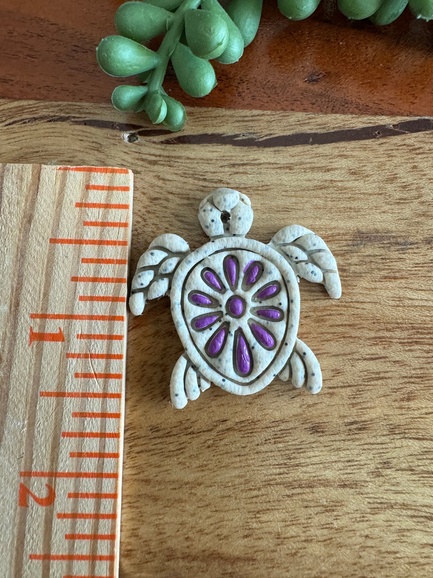 Purple Turtle Pendant