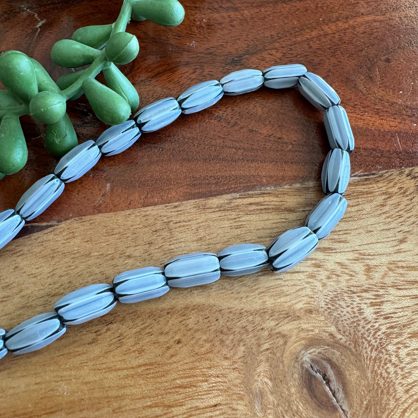 Chevron Glass Beads (India) CV01