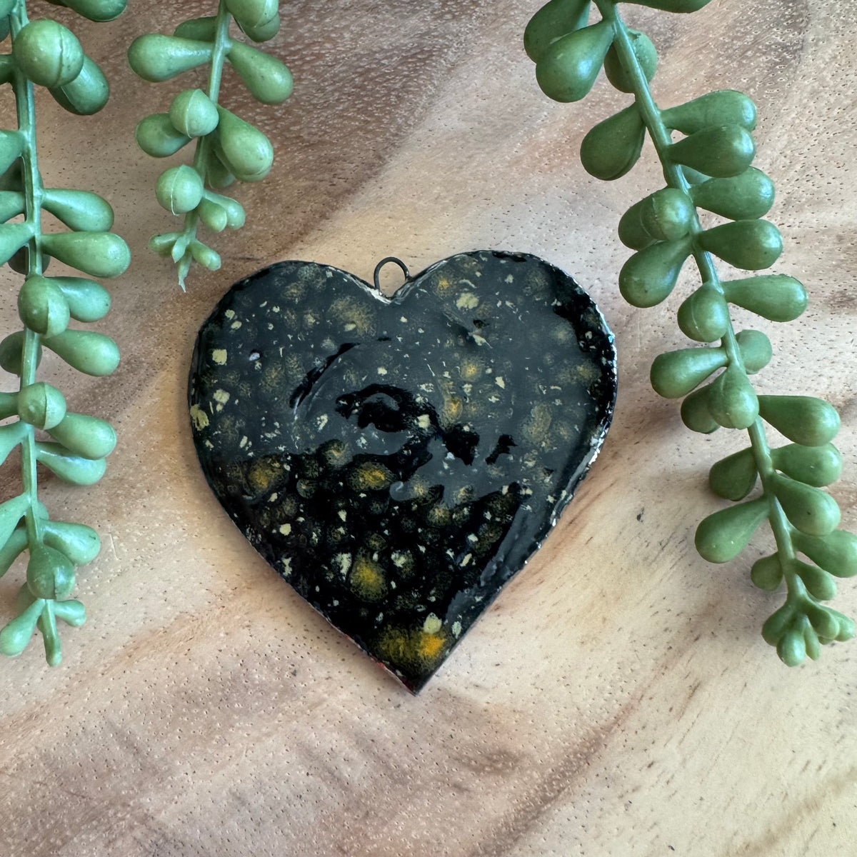 Artisan Ceramic Heart Pendant by Molly Perry MP04