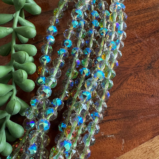 8mm Vitrail Chinese Crystal Glass – Faceted Beads