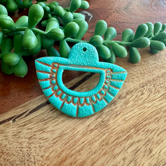 Turquoise and Copper Tribal Pendant