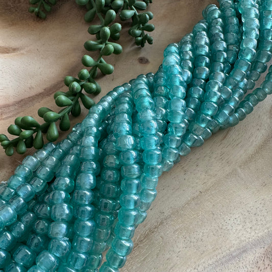 Aqua Luster Crow Glass Beads (India) CR07