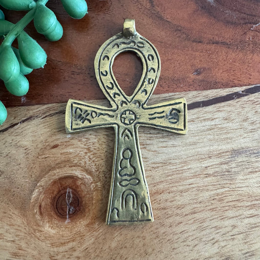 Brass Ankh Pendant