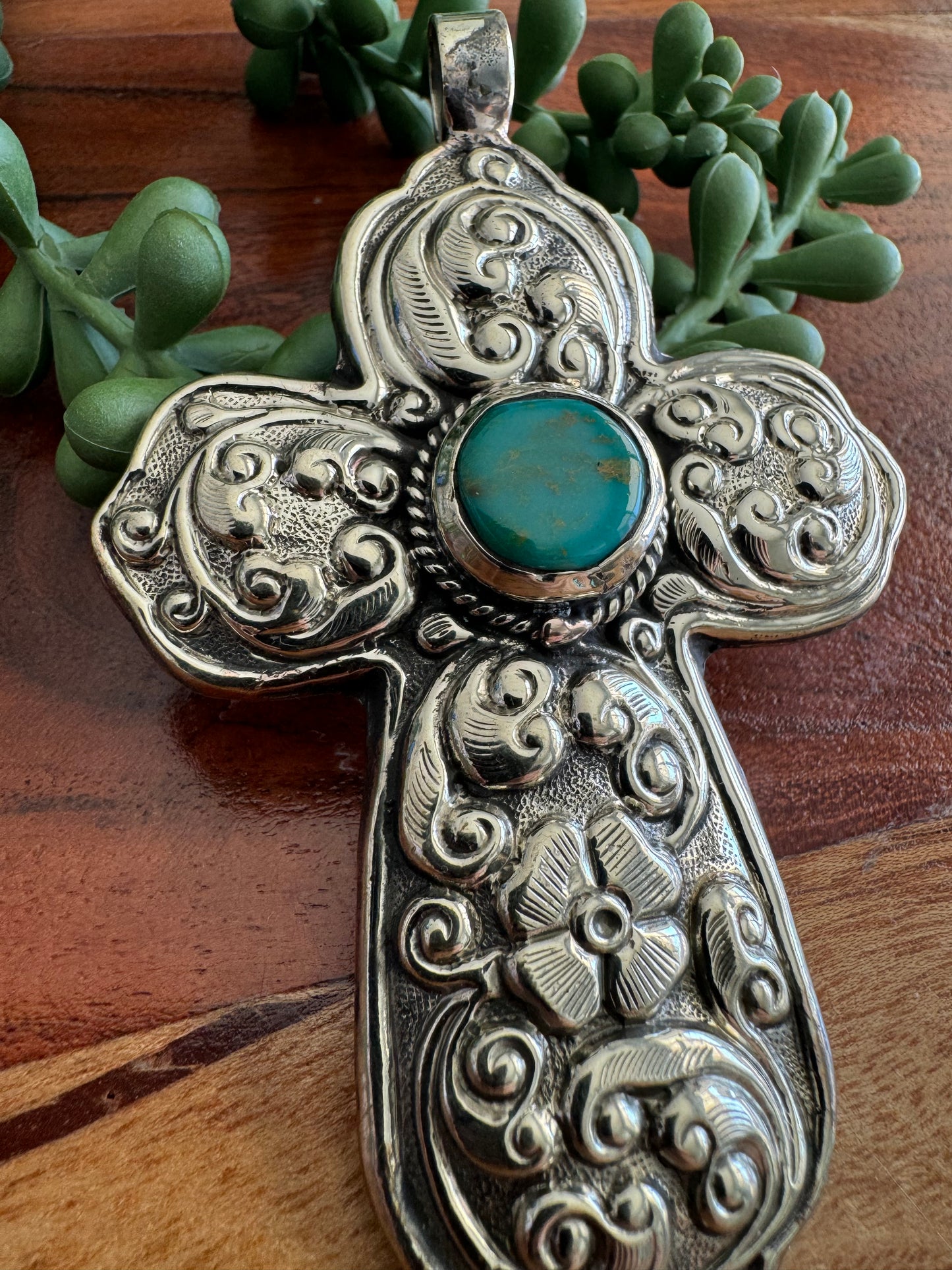 Turquoise Cross Pendant