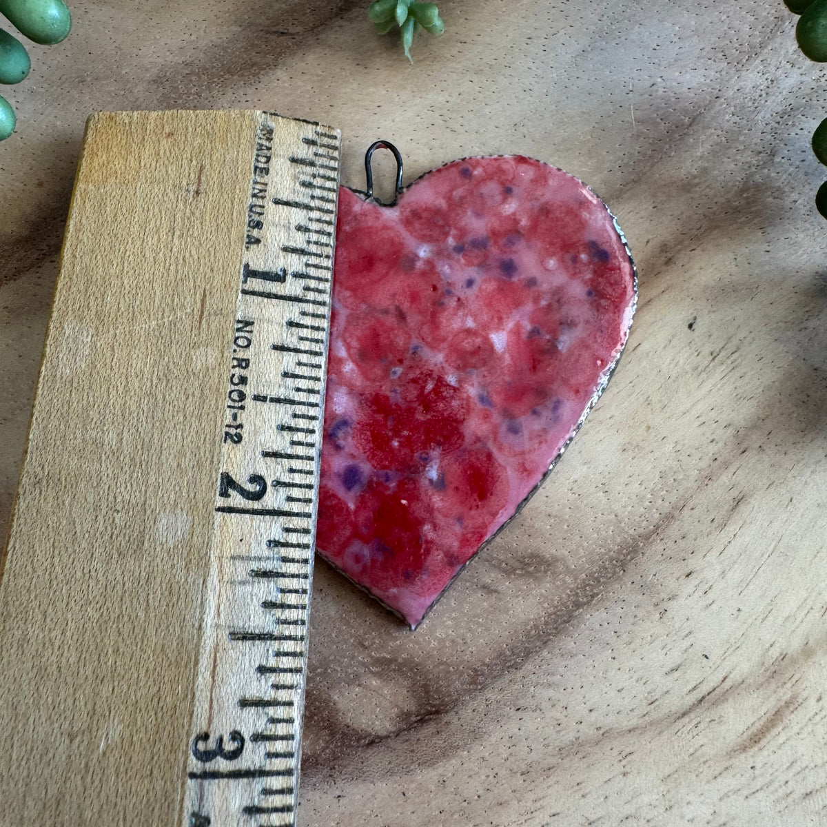 Artisan Ceramic Heart Pendant by Molly Perry MP01