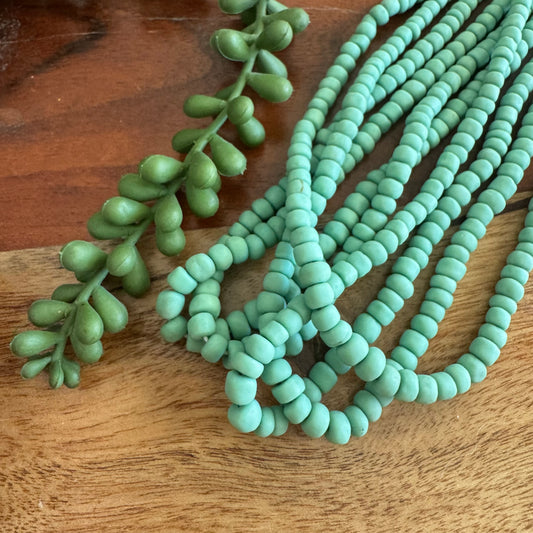 Aqua-Green Java Gooseberry Beads