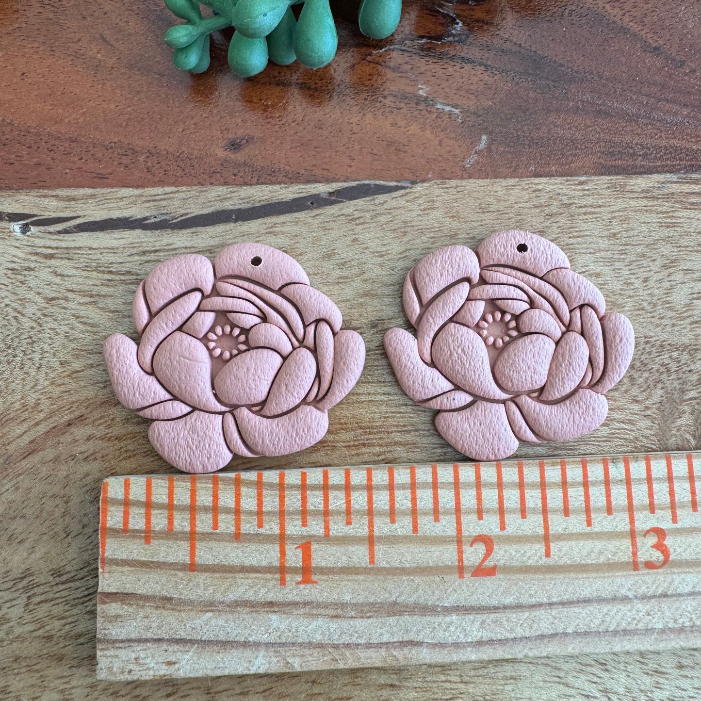 Peony Pendant Pair