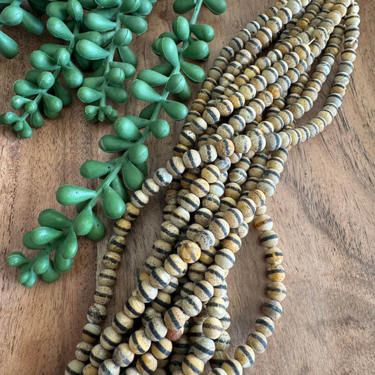 6mm Matte Dzi Agate Bead Strand
