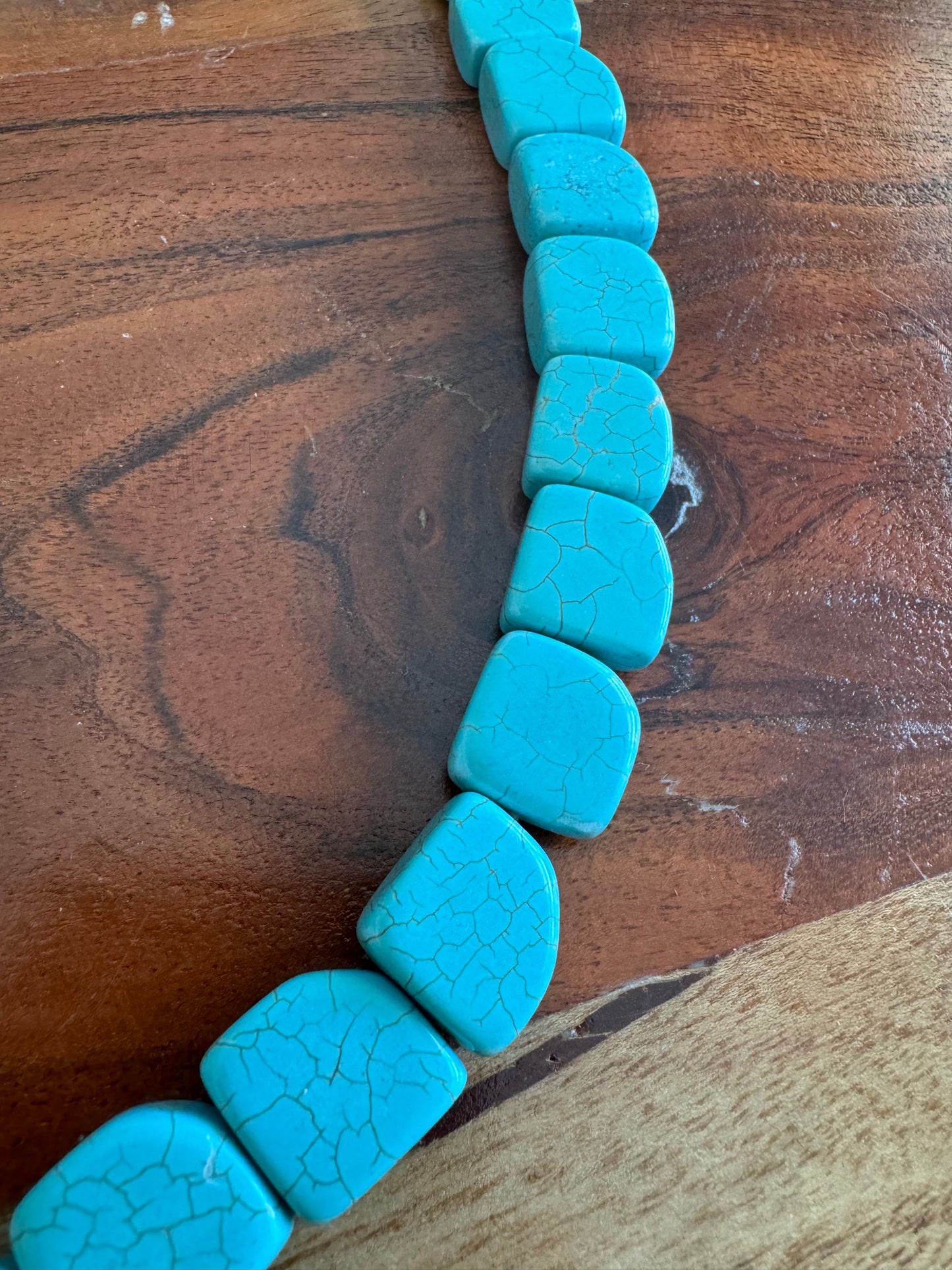 Dyed Turquoise Magnesite Chunks