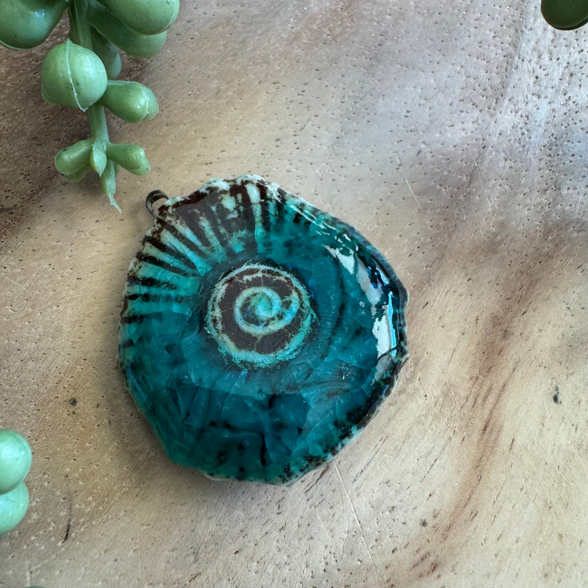 Artisan Ceramic Organic Pendant by Molly Perry MP19