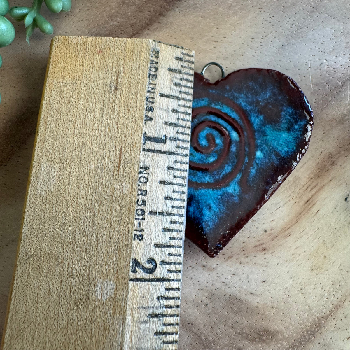 Artisan Ceramic Heart Pendant by Molly Perry MP10
