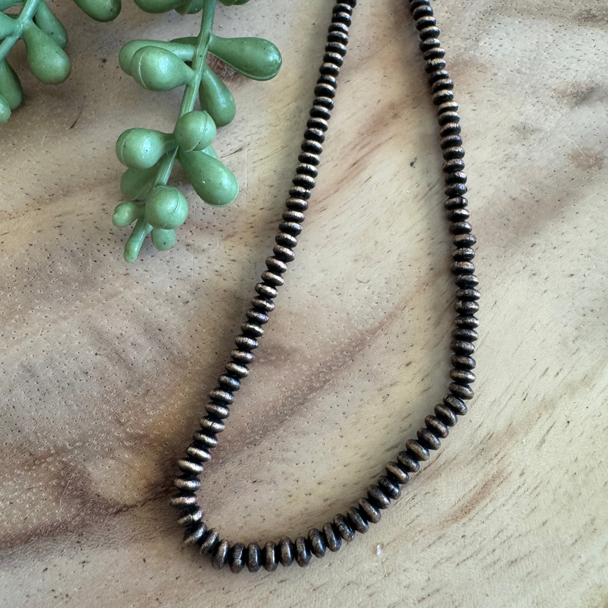 Two Tone Black & Brass Heishi Spacer Beads 2mm x 3.7mm | 24” Strand SPC05