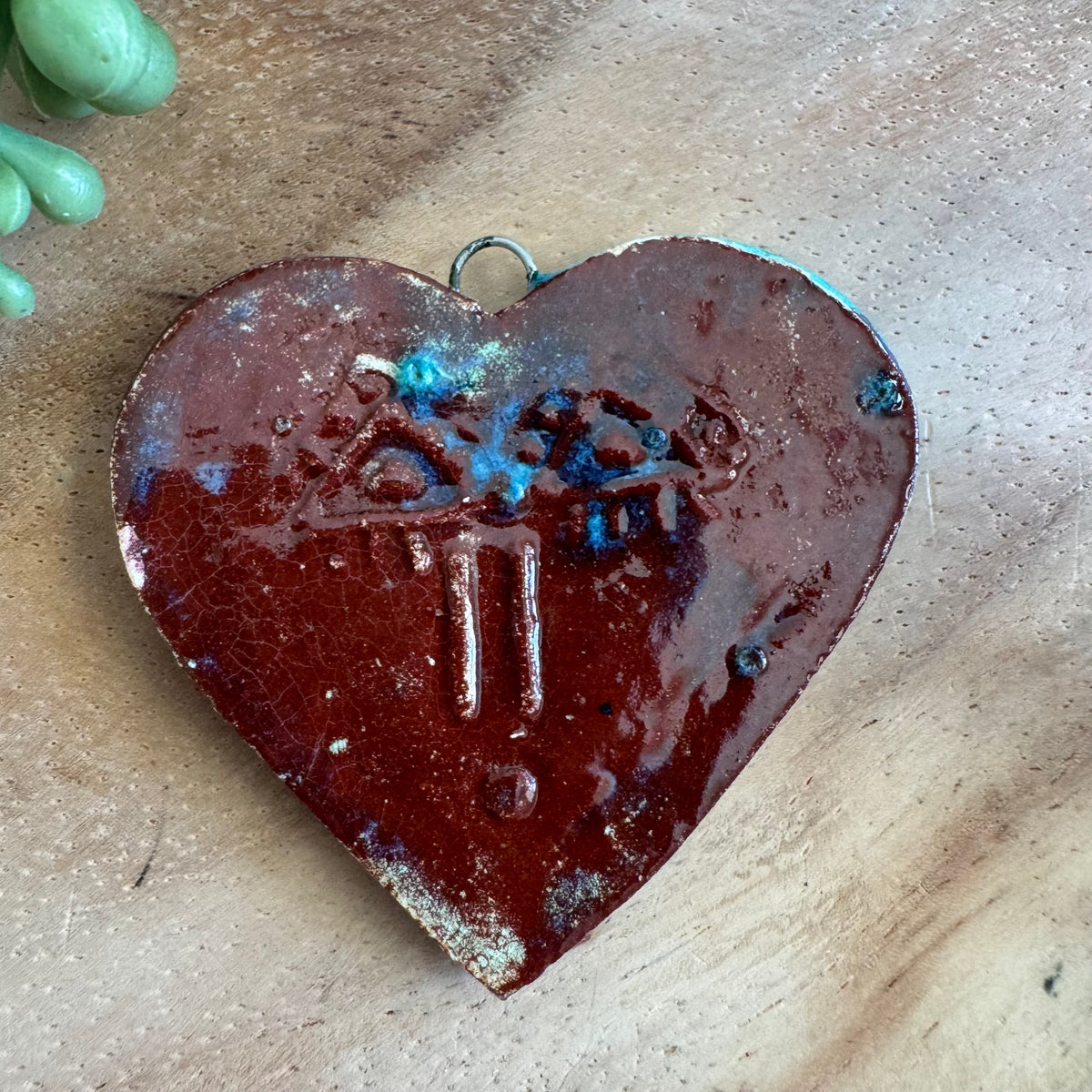 Artisan Ceramic Heart Pendant by Molly Perry MP10