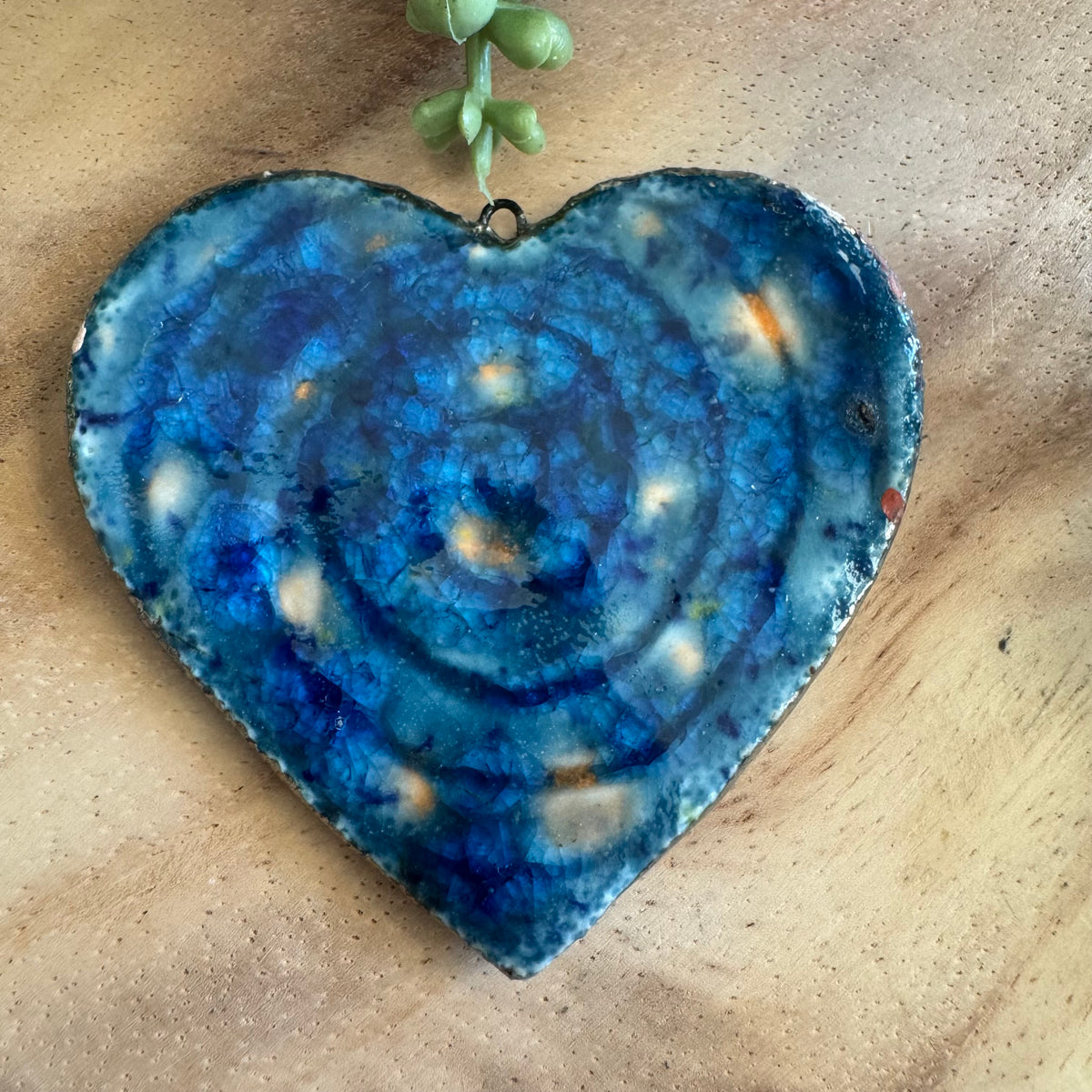 Artisan Ceramic Heart Pendant by Molly Perry MP05