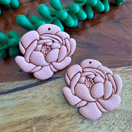 Peony Pendant Pair