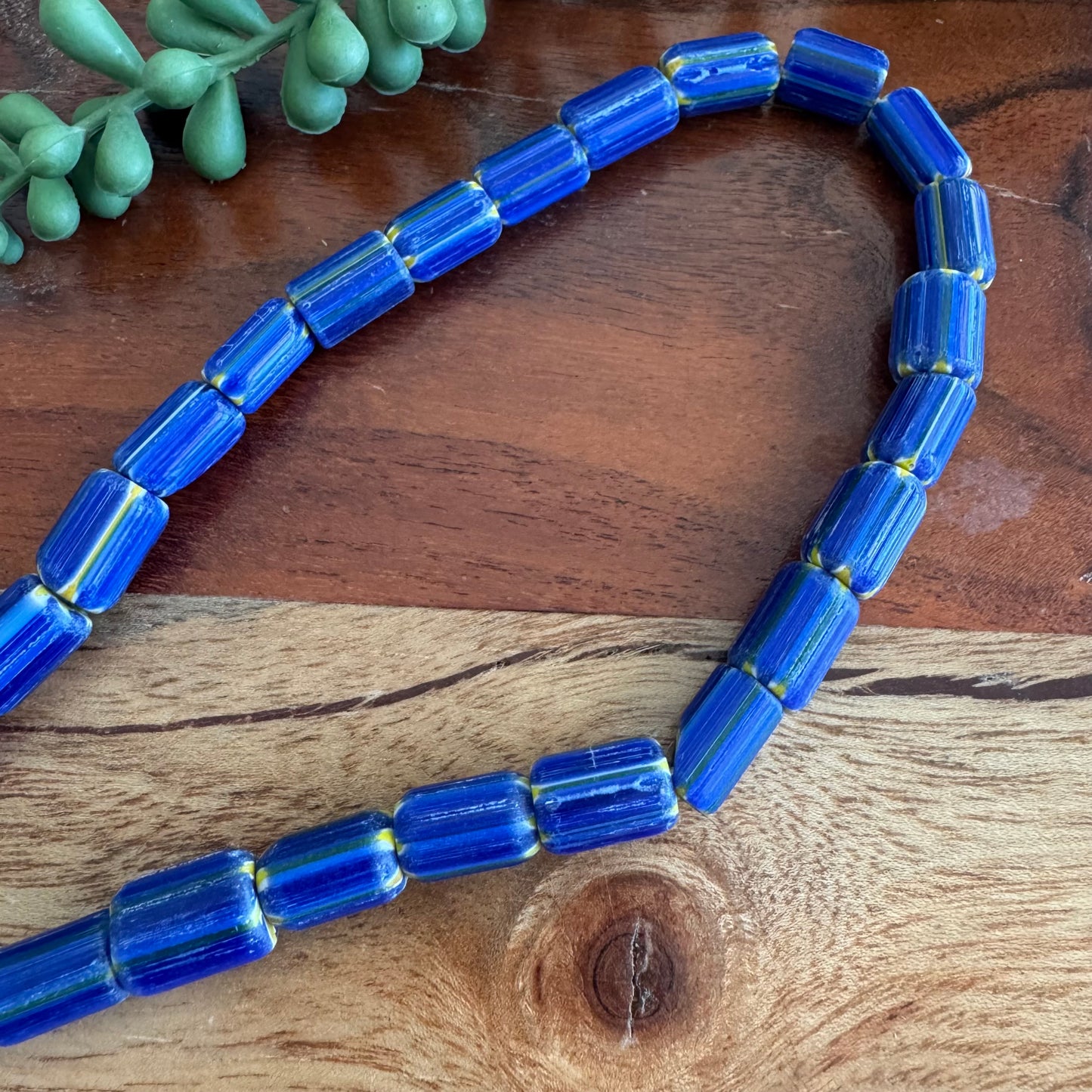 Chevron Glass Beads (India)