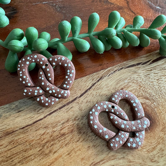 Pretzel Pendant Pair