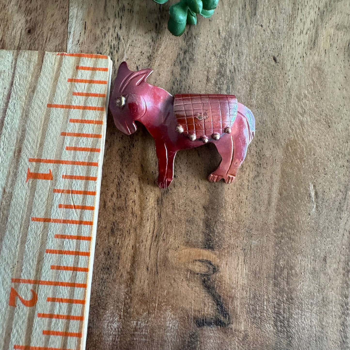 Copper Donkey Pendant by Patricia Healey