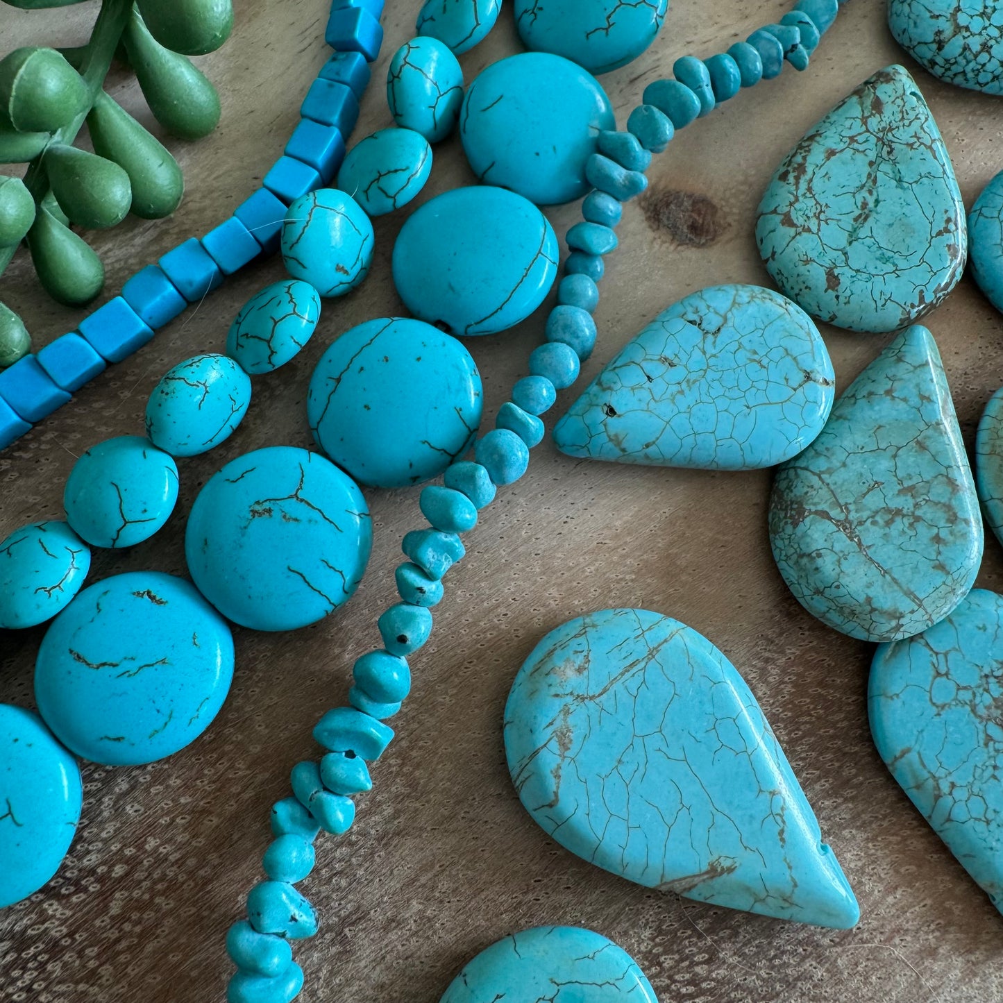 Dyed Stone Bead Lot– 4-30mm – 15–16 Inch Strands