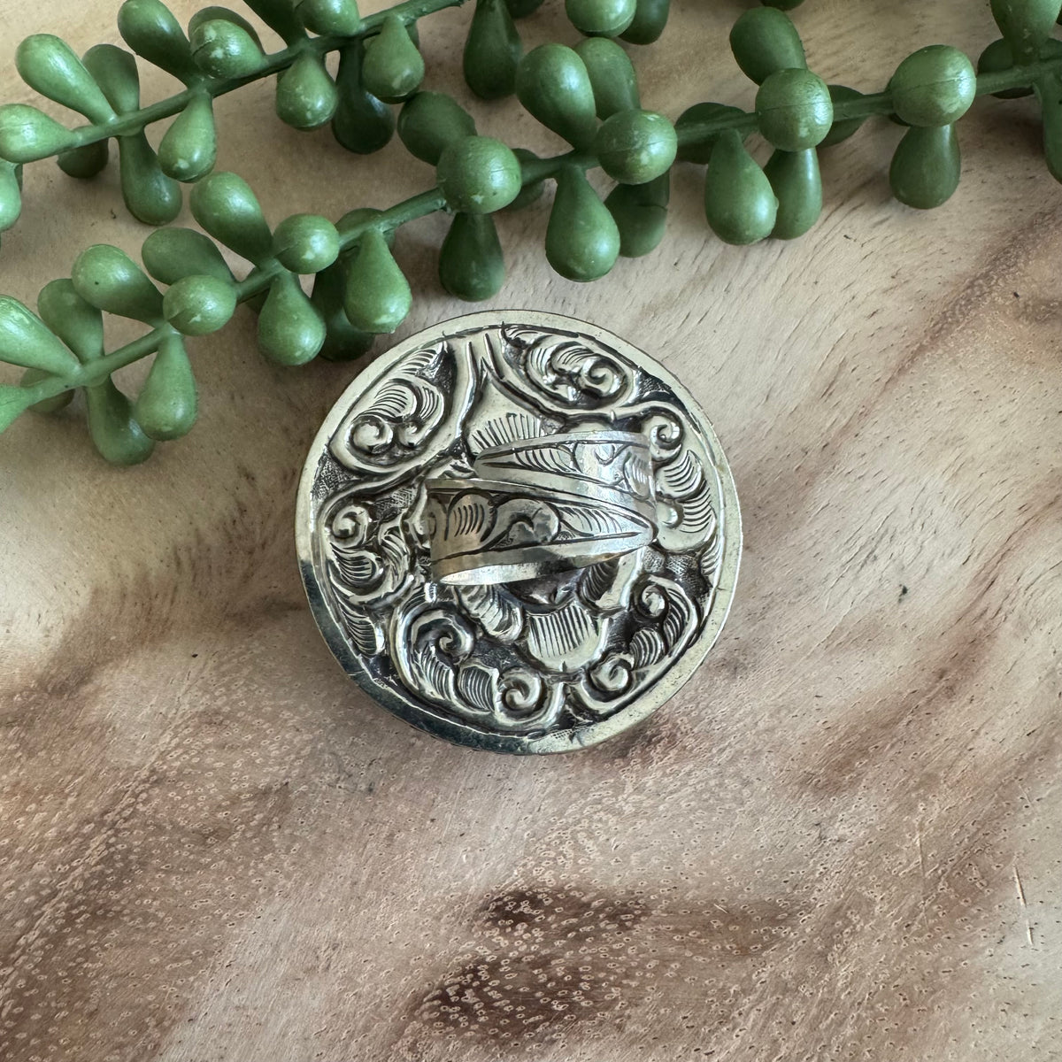 Bone Face Statement Ring – Adjustable SWP17