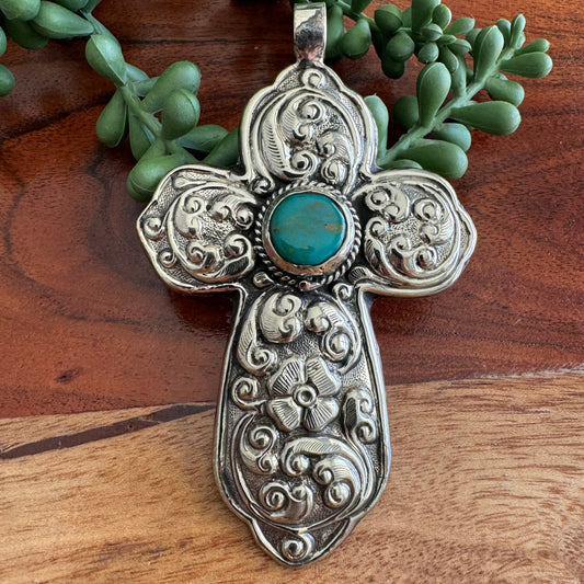 Turquoise Cross Pendant