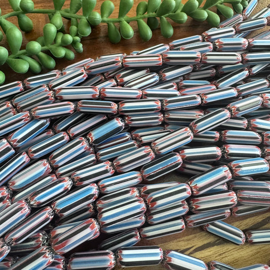 Chevron Glass Beads (India)