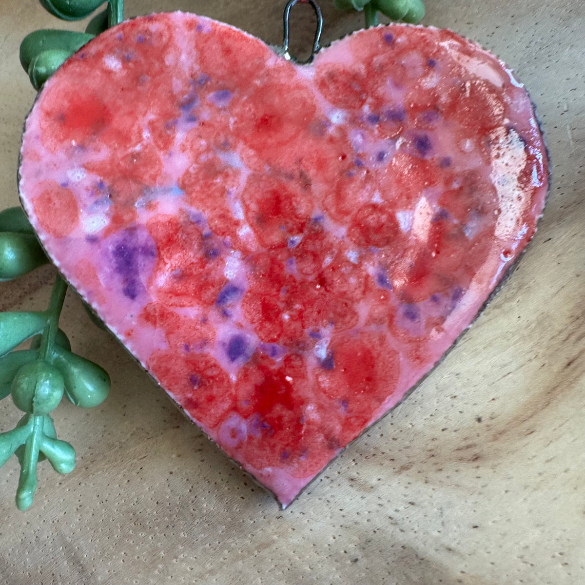 Artisan Ceramic Heart Pendant by Molly Perry MP01