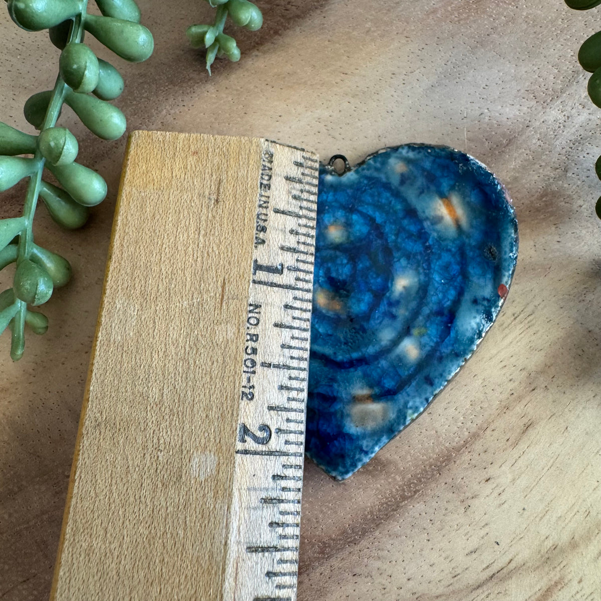 Artisan Ceramic Heart Pendant by Molly Perry MP05